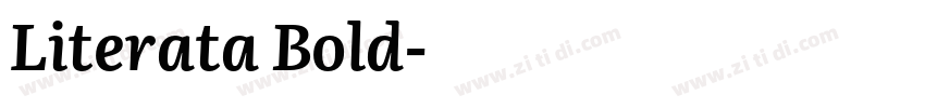 Literata Bold字体转换